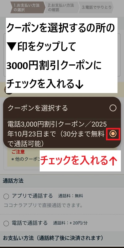 スマホの登録画面のスクリーンショット⑱